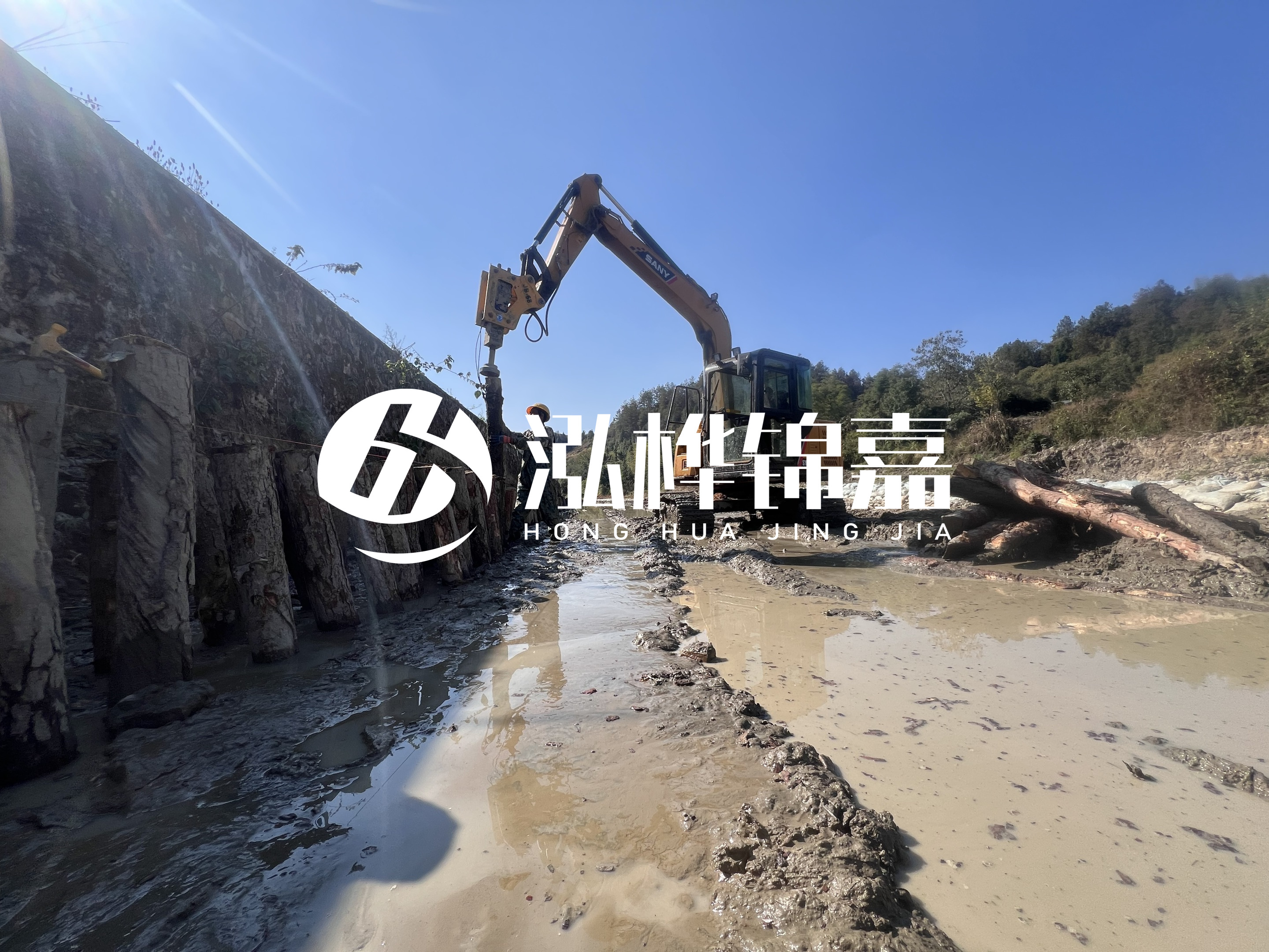 河里打樁起什么作用-河道里打木樁好還是水泥樁好？