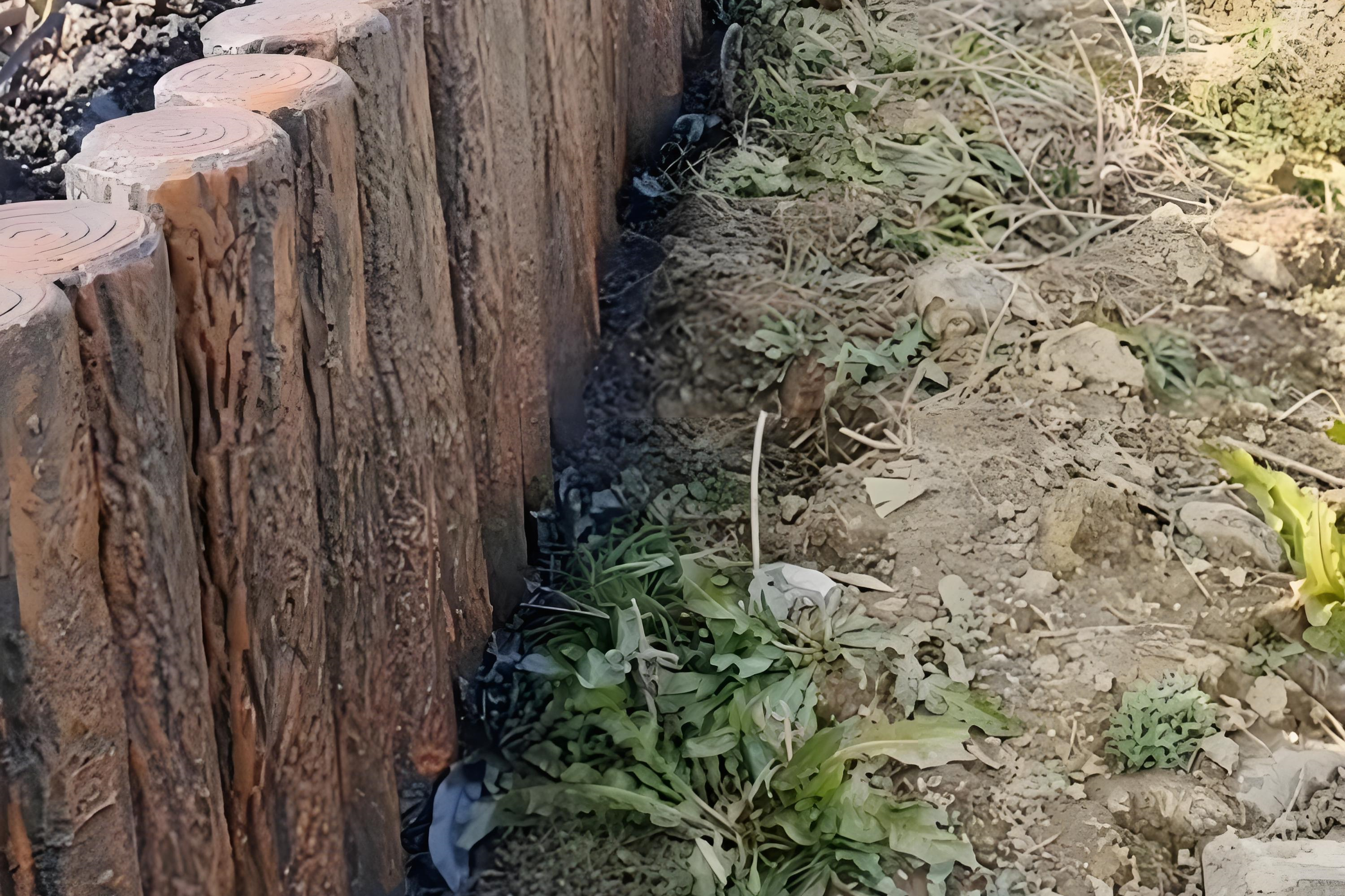 水泥樁批發(fā)廠家泓樺錦嘉-水泥仿木樁表面的紋理是如何制作出來的？